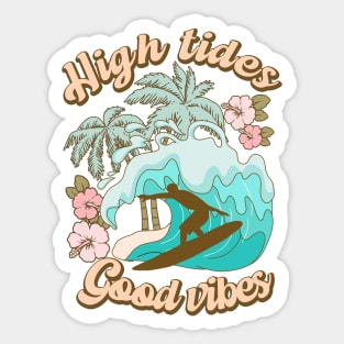 surfing oceans Sticker